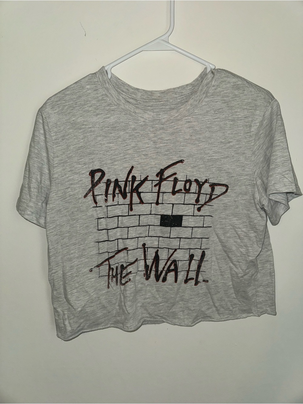 Pink Floyd Tee in Light Gray with Black & Dark Red Graphic